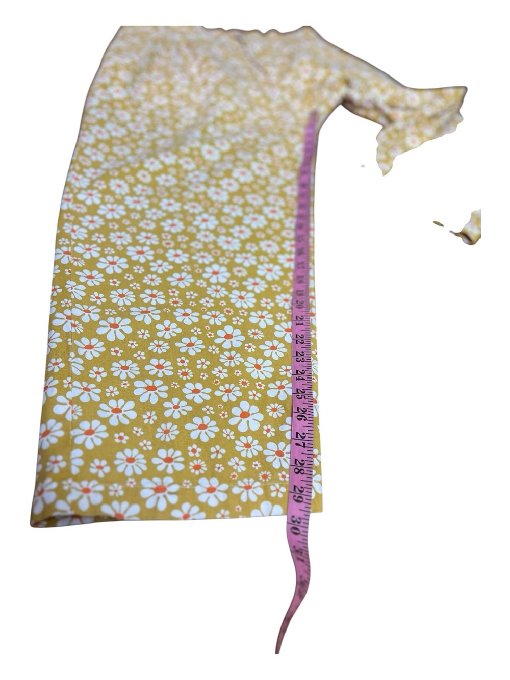 BIG BUD PRESS Lazy Daisy Yellow White Boho Festival Work Pants 100% Cotton XL - Picture 12 of 13